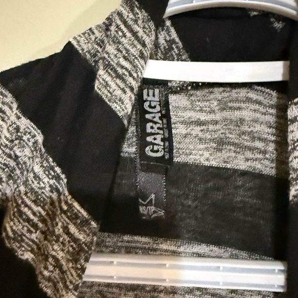 Black and Gray Striped Cardigan - Picture 3 of 3